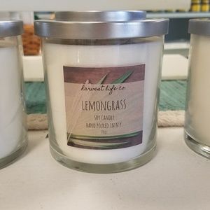Lemongrass Soy Candle Double Wick all natural 10 o